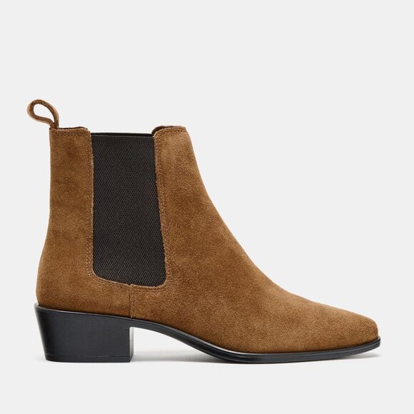 Split Leather Chelsea Ankle Boots - Picture 2 of 6